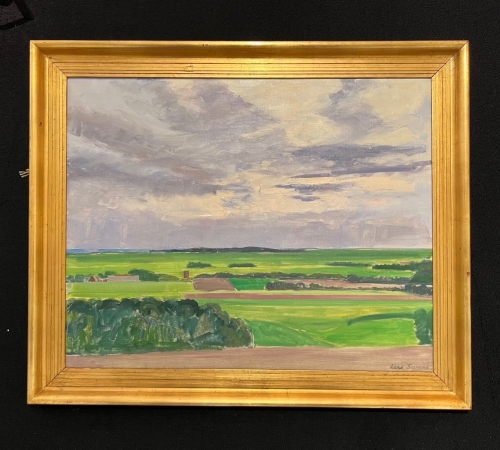 Lars Swane- landskab - str:61x76 cm - solgt!