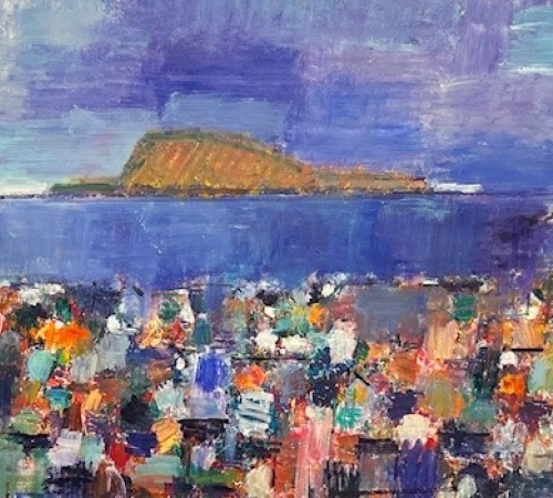 Finleif Mortensen - "Torshavn" -str:80x140 cm - pris:16.000kr.