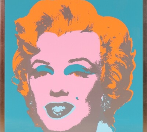 Andy Warhol efter - Marilyn Monroe, serigrafi - udgivet af Sunday B. Morning- str: 91x91 cm - solgt/sold/verkauft